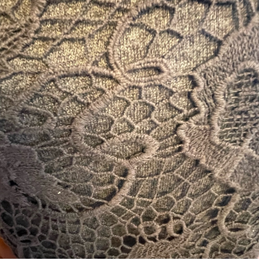 Free People black Cropped Lace Blouse - Picture 6 of 8